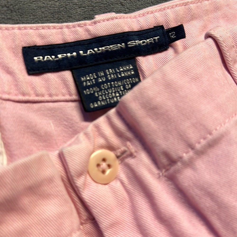Pink Polo shorts sz 12 excellent!